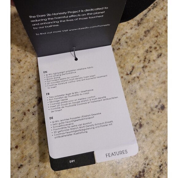 New! Dare 2b Mens M EU 48-50" Lightweight Quick Dry Black DMU355 Cyclical Short - Picture 14 of 16